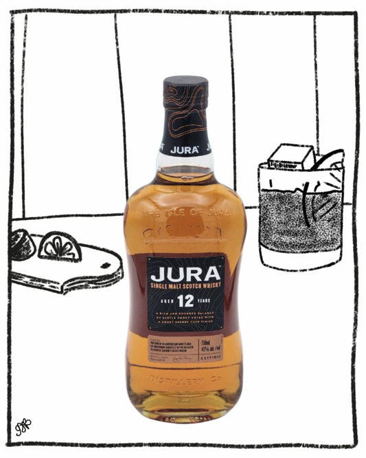 JURA 12 YEAR ISLAY SINGLE MALT 750ML 40% ABV