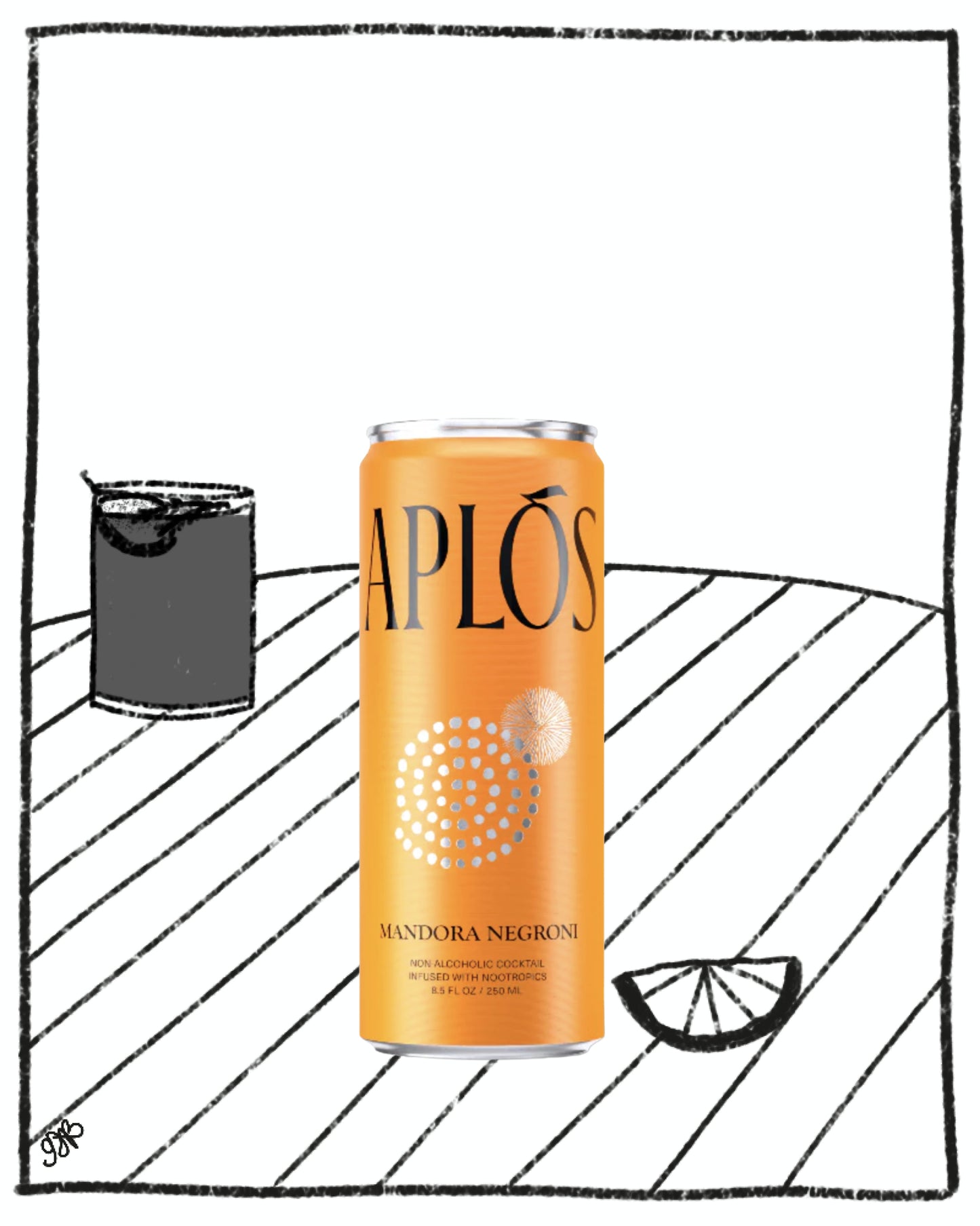APLOS MANDORA NEGRONI 250ML 0.0 %ABV