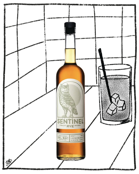 Del Bac Sentinel Straight Rye Whiskey