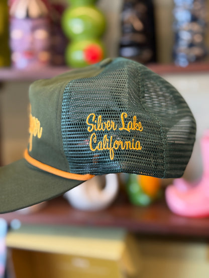 BAR KEEPER HAT - FOREST GREEN & GOLD