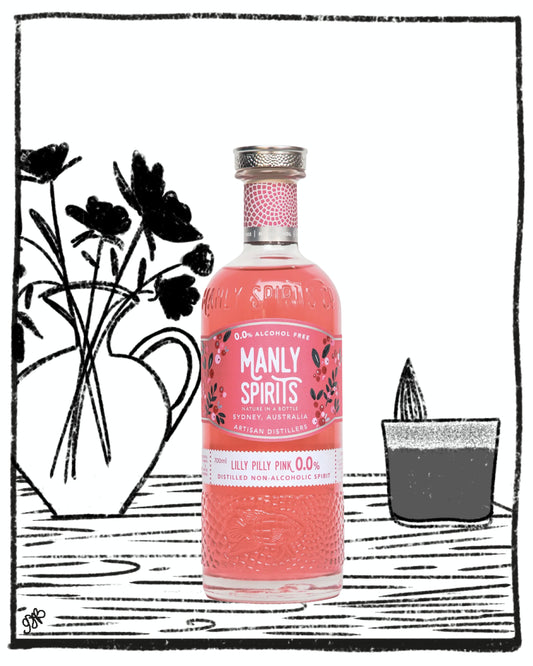 MANLY LILLY PILLY PINK NON-ALCOHOLIC 700ML 0% ABV