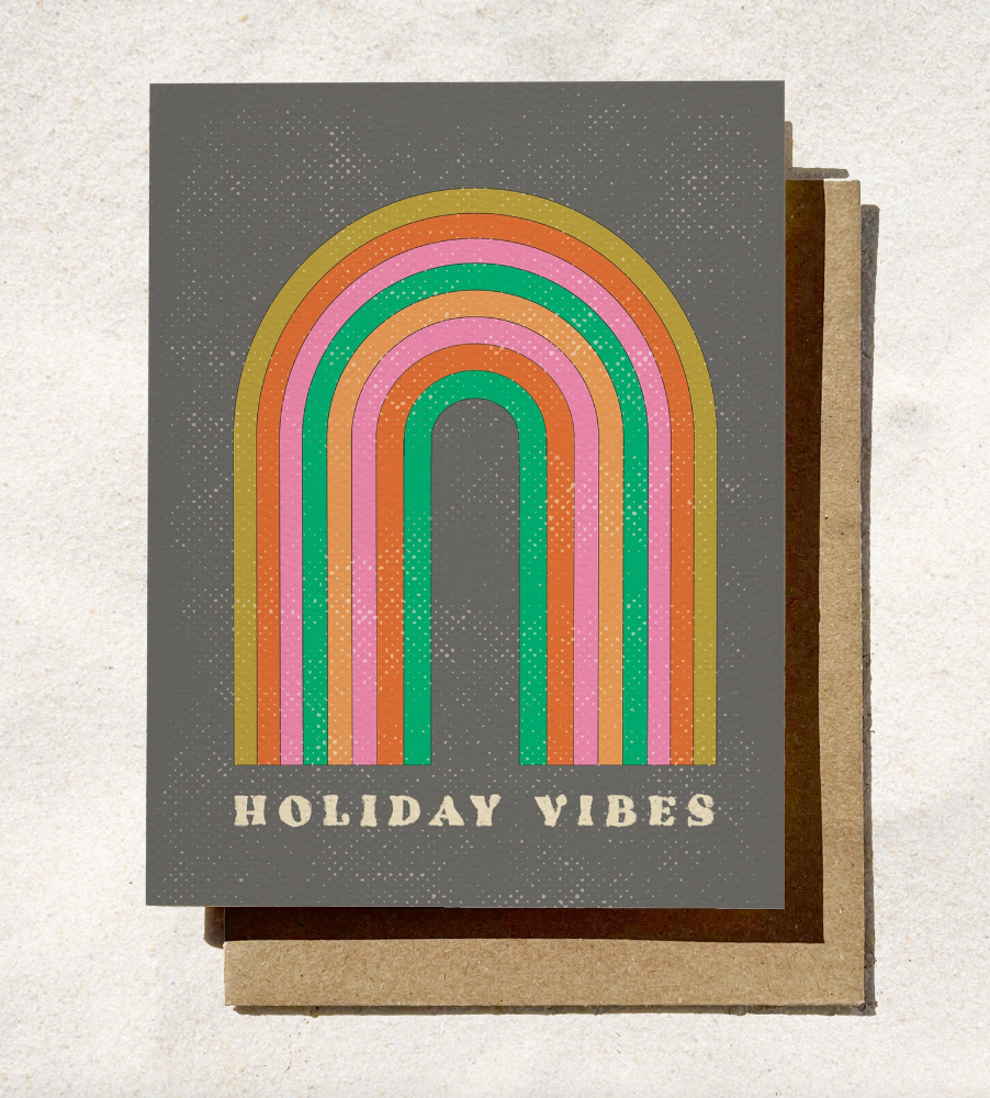 Holiday Vibes Greeting Card