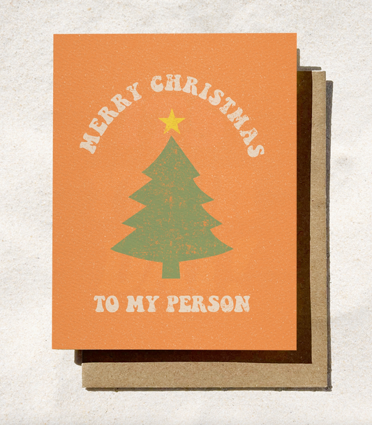Merry Christmas to my Person Greeting Card