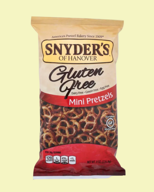 SNYDER'S PRETZELS MINI GLUTEN FREE 8OZ