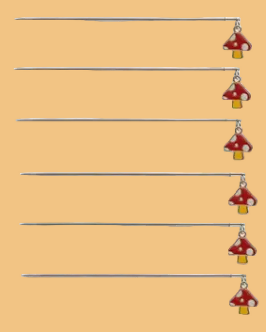MUSHROOM COCKTAIL PICKS - SET OF 6