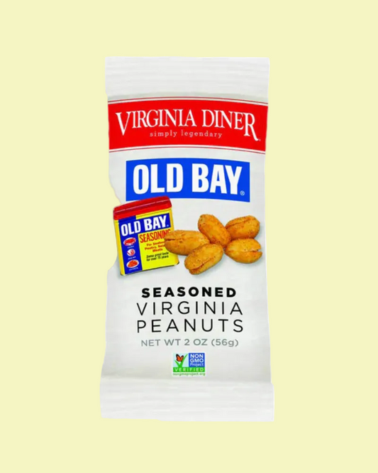 VIRGINIA DINER OLD BAY SEASONED PEANUTS SNACK BAGS