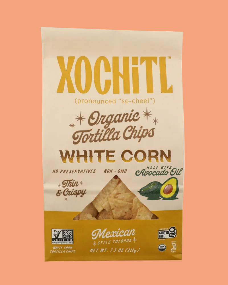 bag of xochitl white corn chips