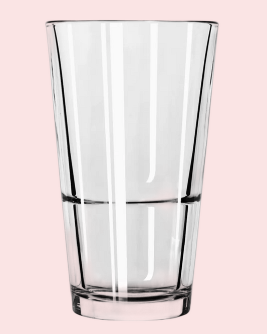 TEMPERED PINT GLASS 16 OZ