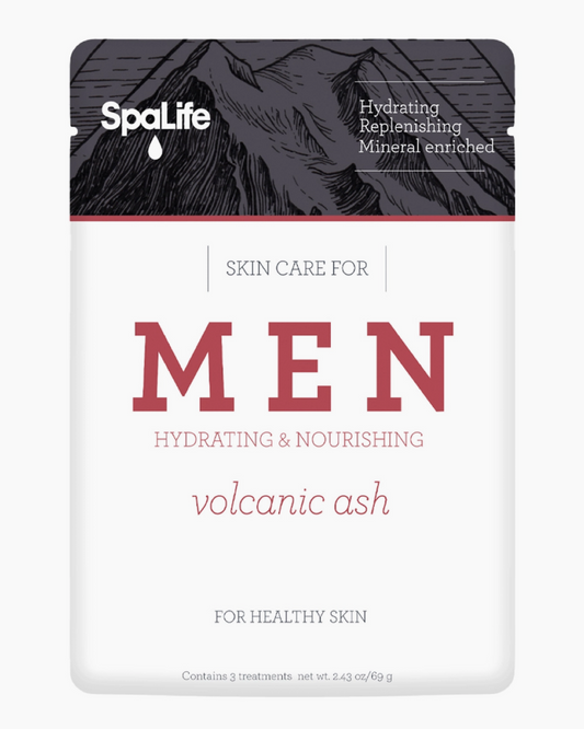 SpaLife Men's Facial Mask - Volcanic Ash Hydrating