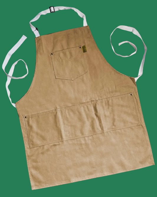 LUCKY JACK - Workman Apron –  Khaki Canvas