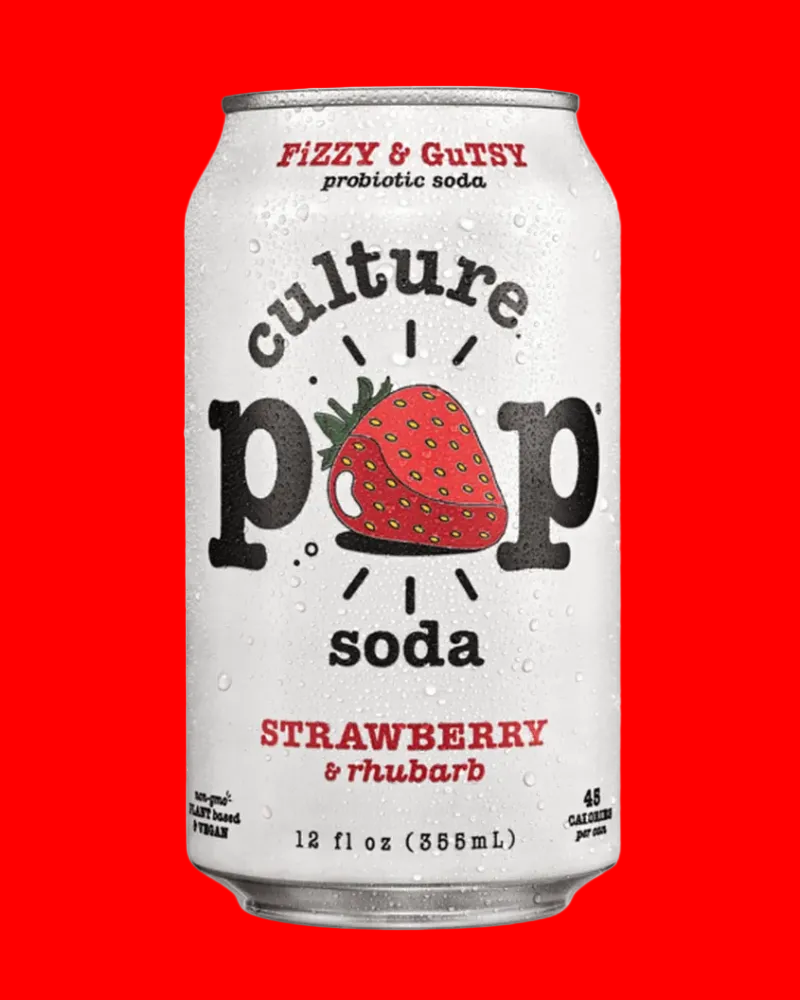 POP CULTURE STRAWBERRY RHUBARB SODA