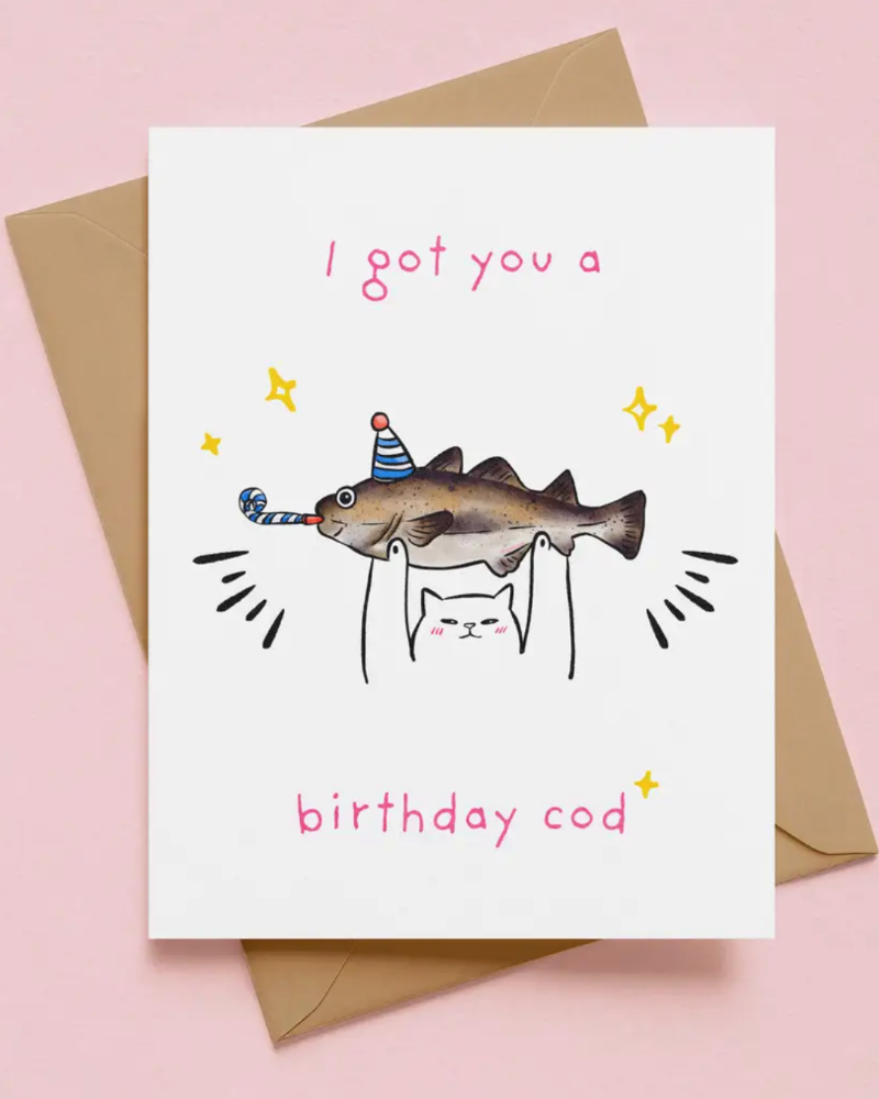 BIRTHDAY COD GREETING CARD