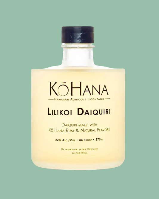 KO HANA HAWAIIAN AGRICOLE RUM COCKTAILS- LILIKOI DAIQUIRI 375ML
