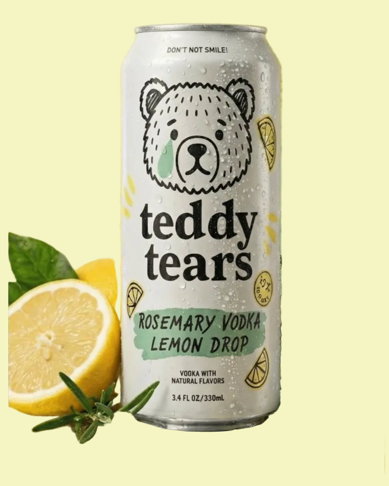 TEDDY TEARS ROSEMARY VODKA LEMON DROP 250ML 15% ABV