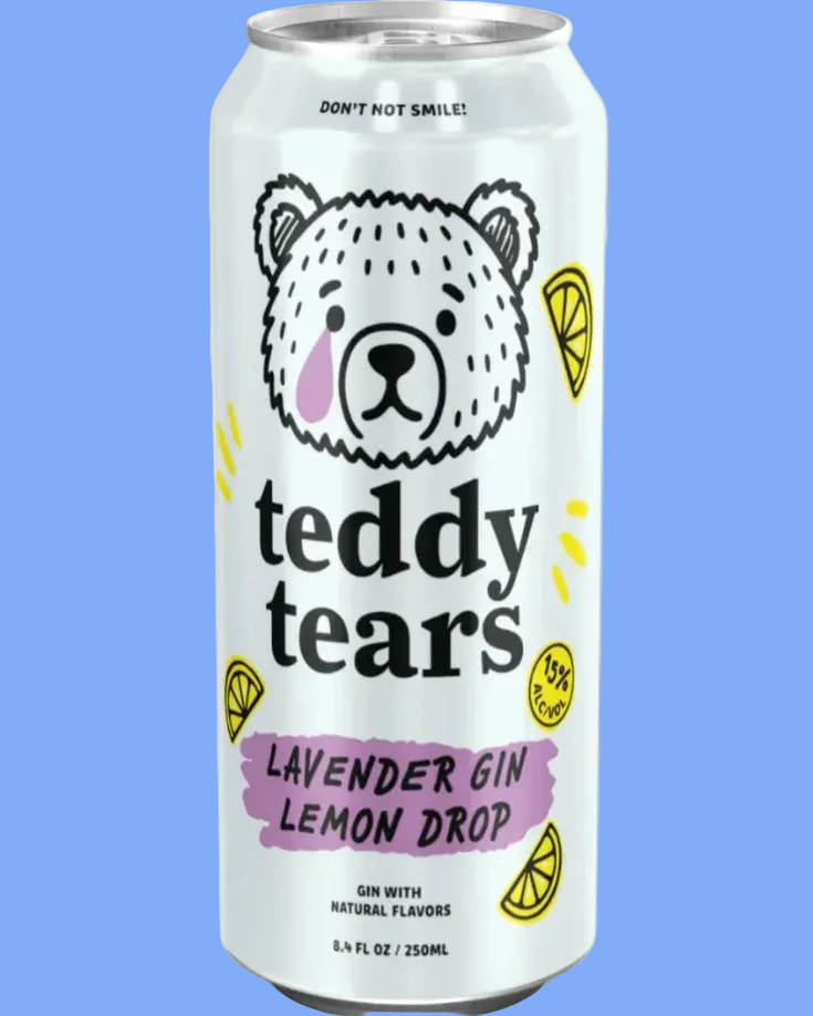 TEDDY TEARS LAVENDER GIN LEMON DROP 250ML 15% ABV
