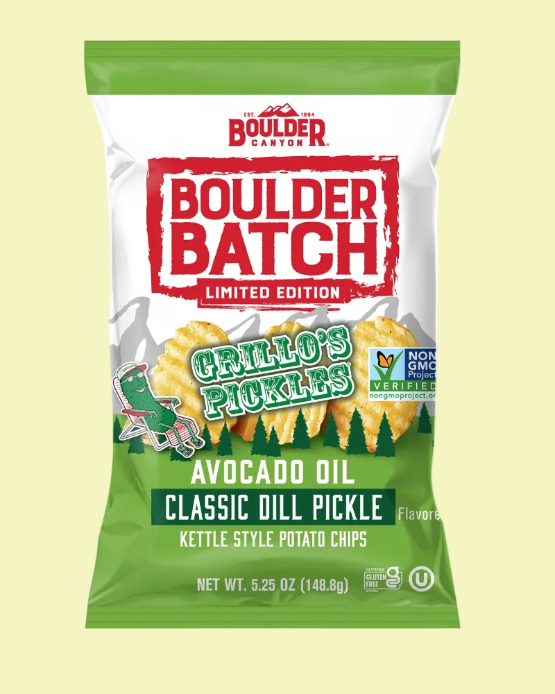 Boulder Canyon Grillo's Dill Pickle Potato Chips