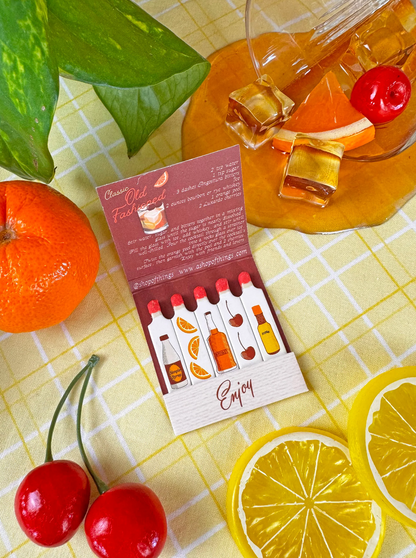 Old Fashioned Matches Matchbook