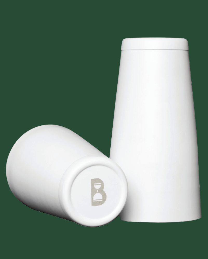 Bull in China 28 oz. & 18 oz. Weighted Shaker/Tin Set - Matte White