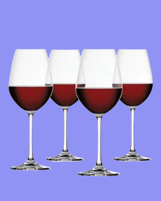 red wine glasses