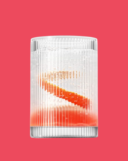 clear glass tumbler
