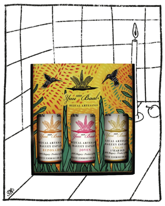 YUU BAAL MEZCAL GIFT SET 3-PACK 50ML